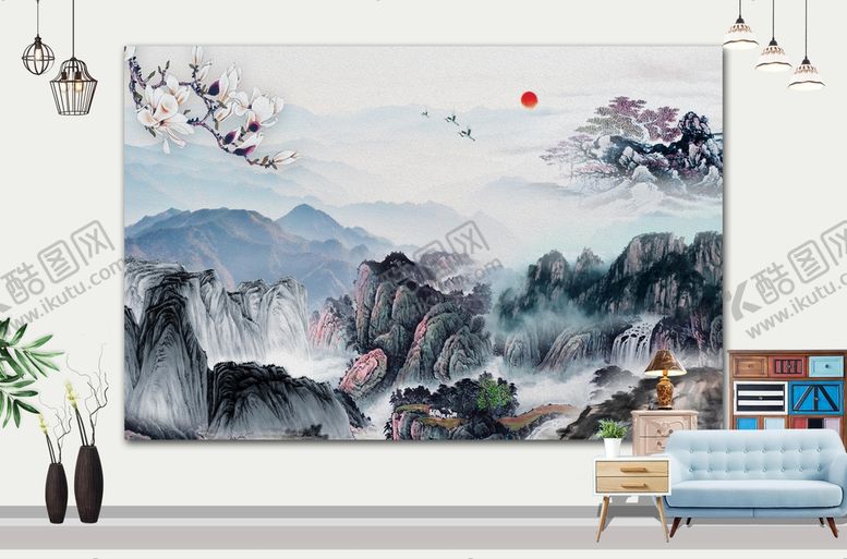 编号：14962709271650525126【酷图网】源文件下载-山水画