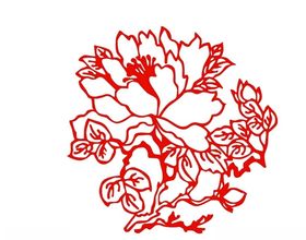 牡丹花矢量图