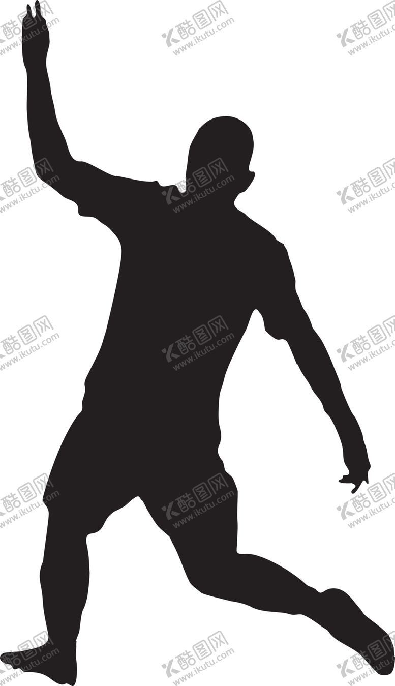 编号：26715404212145119383【酷图网】源文件下载-运动员剪影