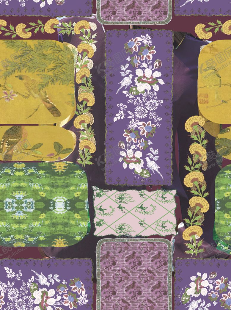 编号：69106409211944591914【酷图网】源文件下载-多彩几何图案装饰画