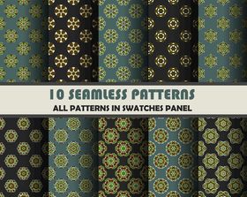 10款无缝图案集合