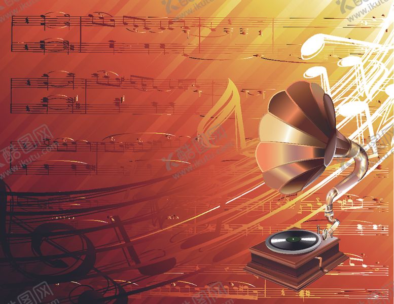编号：42673210090153581561【酷图网】源文件下载-音乐背景留声机