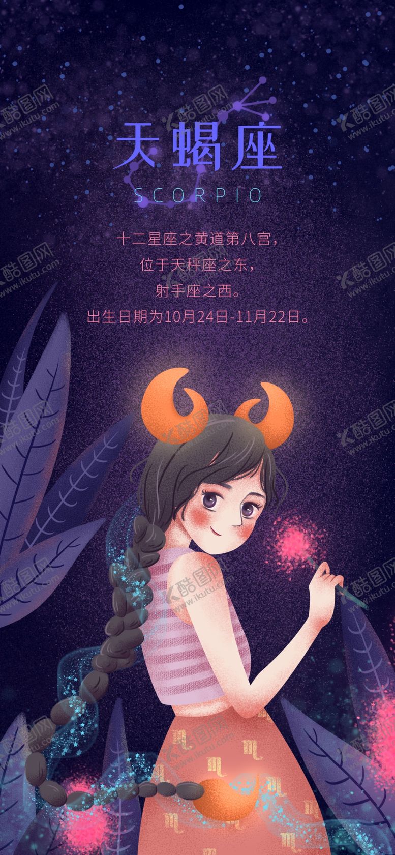 编号：24075110240454133255【酷图网】源文件下载-十二星座创意海报