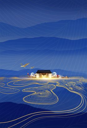 地产活动背景海报素材