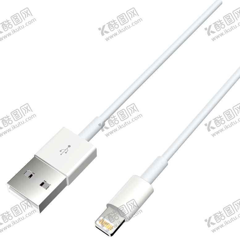 编号：18858107011938276800【酷图网】源文件下载-手机充电线苹果充电线