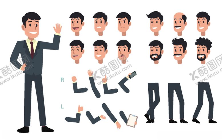 编号：84306009291756547243【酷图网】源文件下载-人物动作拆分