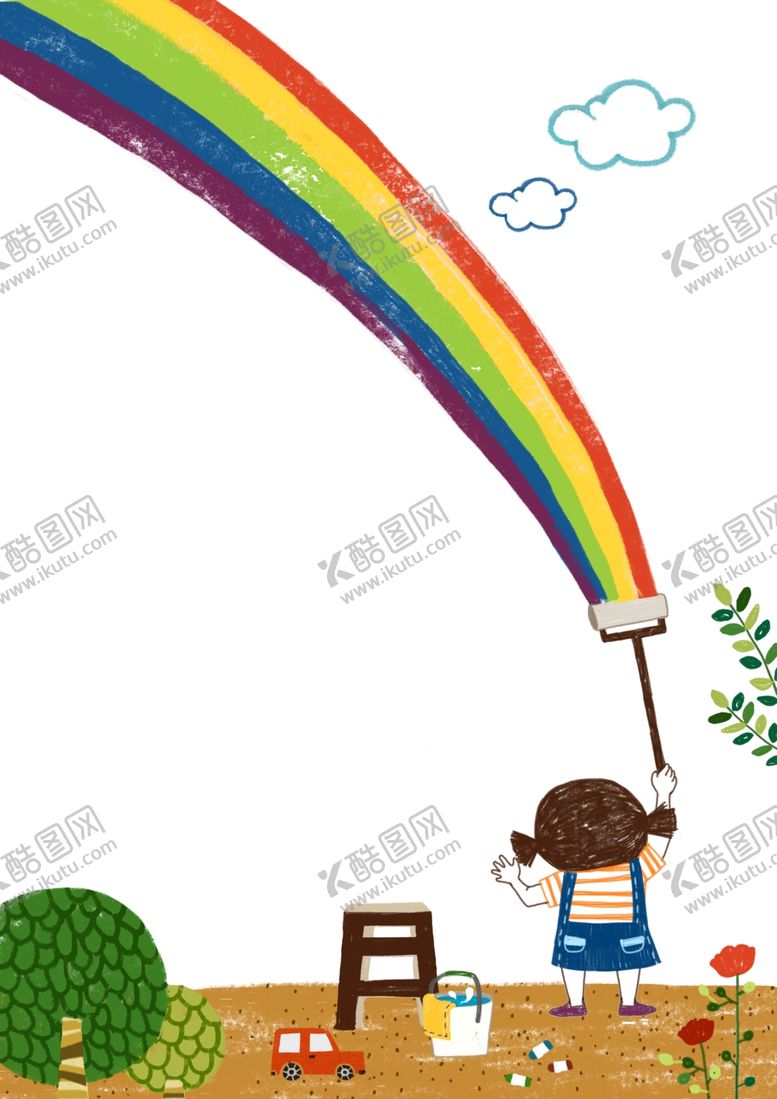 编号：45969607060415382008【酷图网】源文件下载-可爱卡通彩笔艺术风格插画
