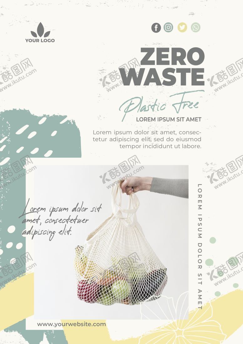 编号：54600910151107417465【酷图网】源文件下载-零浪费宣传单