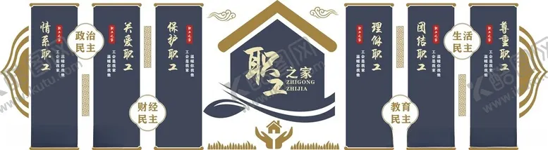 编号：77358912230134576019【酷图网】源文件下载-员工文化墙