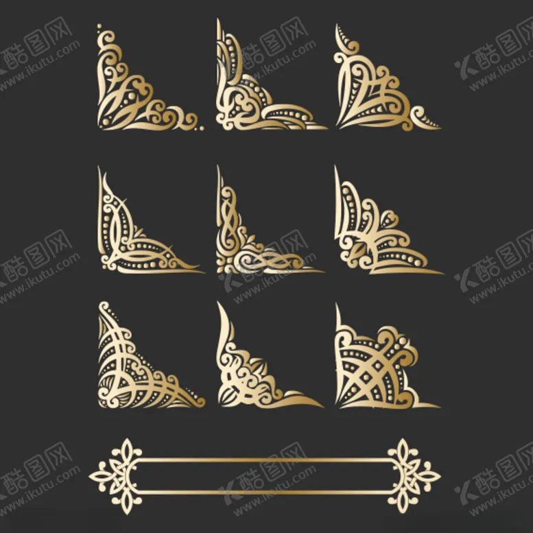 编号：25916105052205289690【酷图网】源文件下载-矢量中式中国风古典欧式边框边角