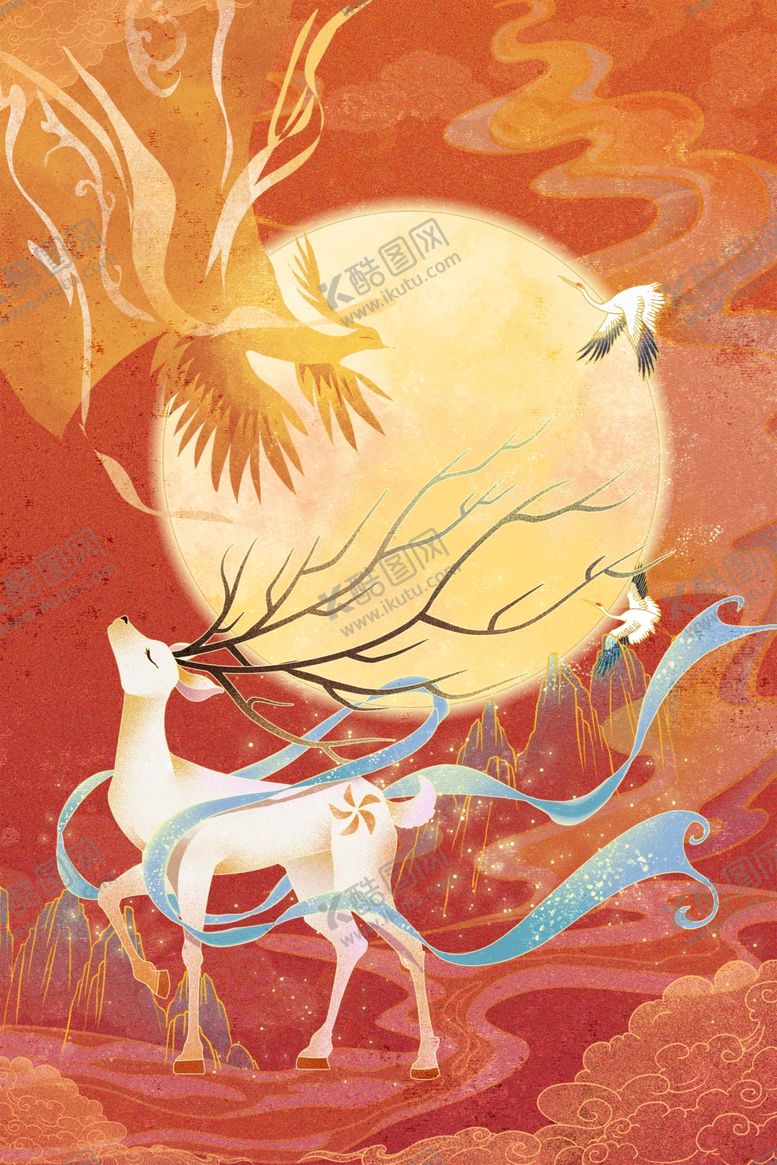 编号：18439804101330421835【酷图网】源文件下载-国潮壁画