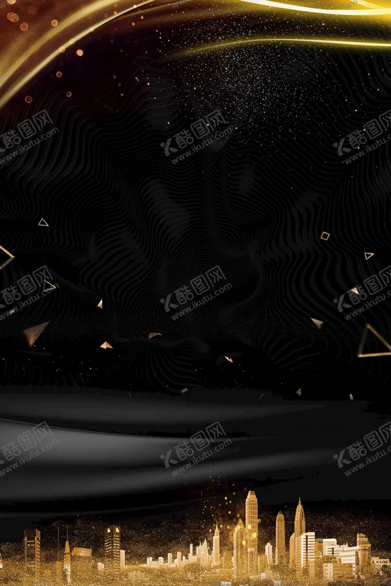 编号：64513909181640369074【酷图网】源文件下载-黑金背景