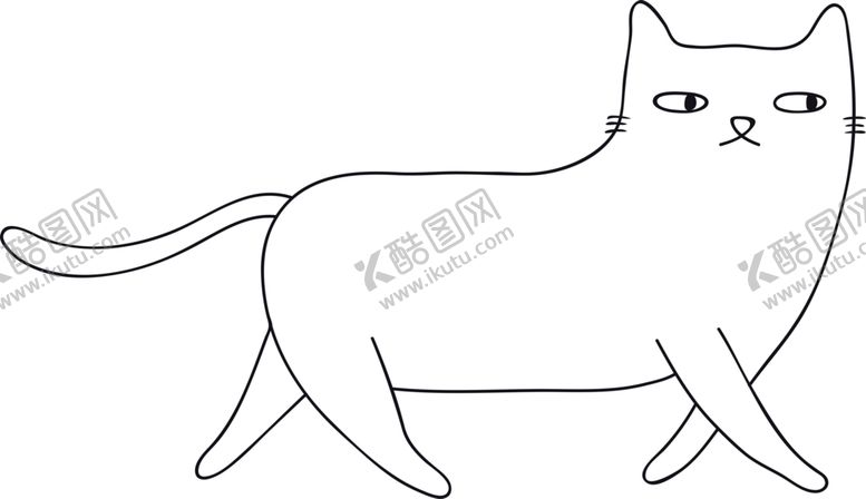 编号：11817207132031305318【酷图网】源文件下载-手绘卡通猫