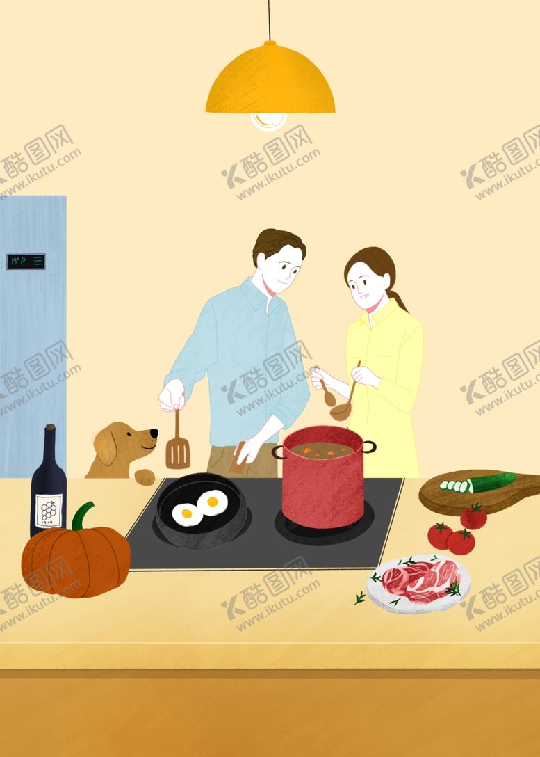 编号：98306507051641429193【酷图网】源文件下载-厨房场景