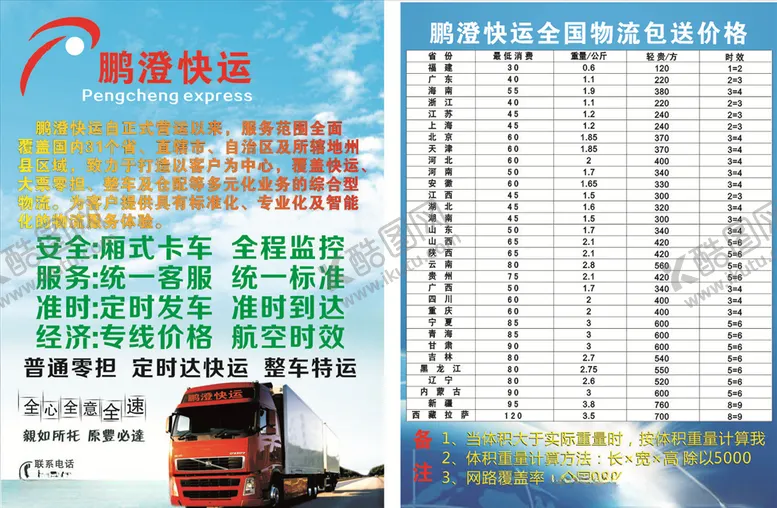 编号：35286706240202594275【酷图网】源文件下载-物流宣传单
