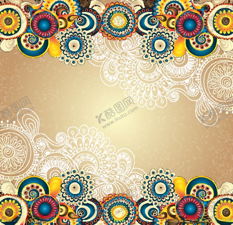 编号：58273710021225151245【酷图网】源文件下载-欧式花纹民族风民族花纹