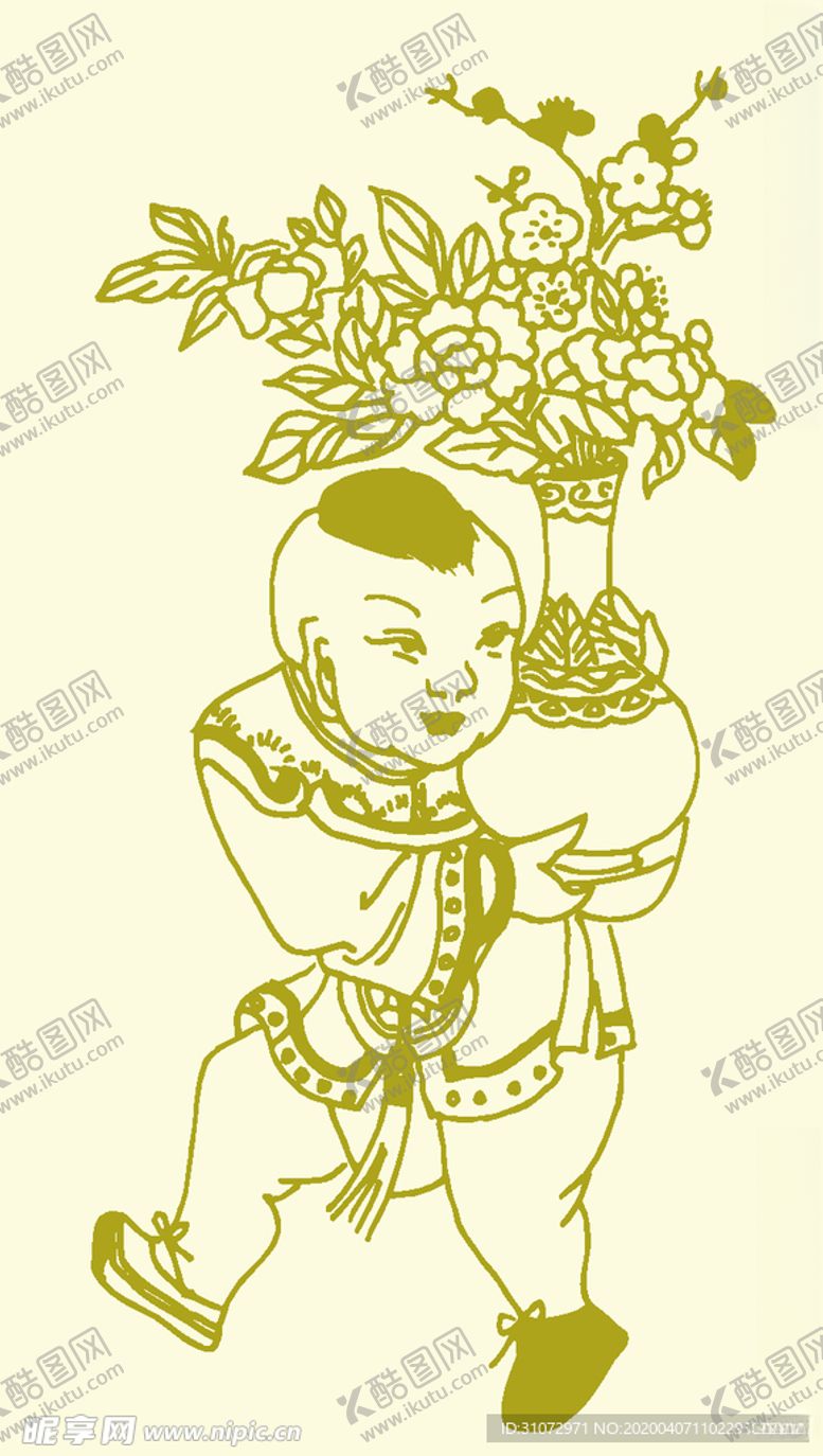编号：22264906270916555040【酷图网】源文件下载-年画民俗图案