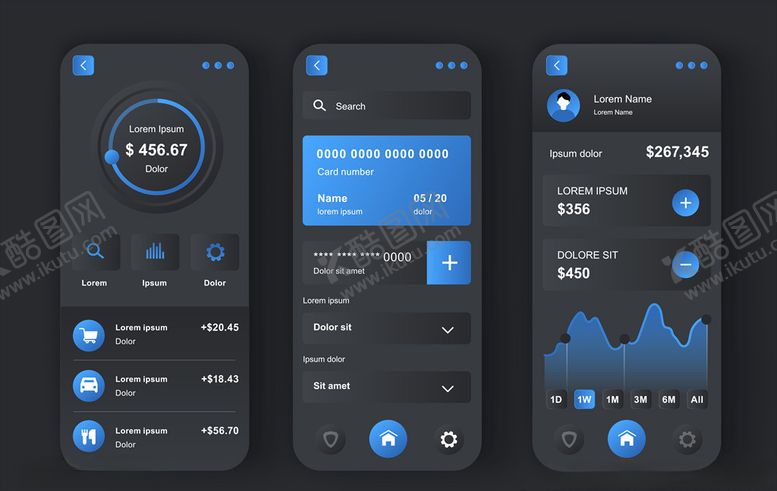 编号：17883209201543277878【酷图网】源文件下载-手机UI界面
