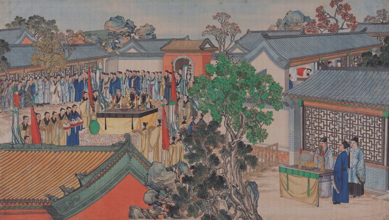 编号：28376005140230598996【酷图网】源文件下载-红楼梦场景精美工笔画