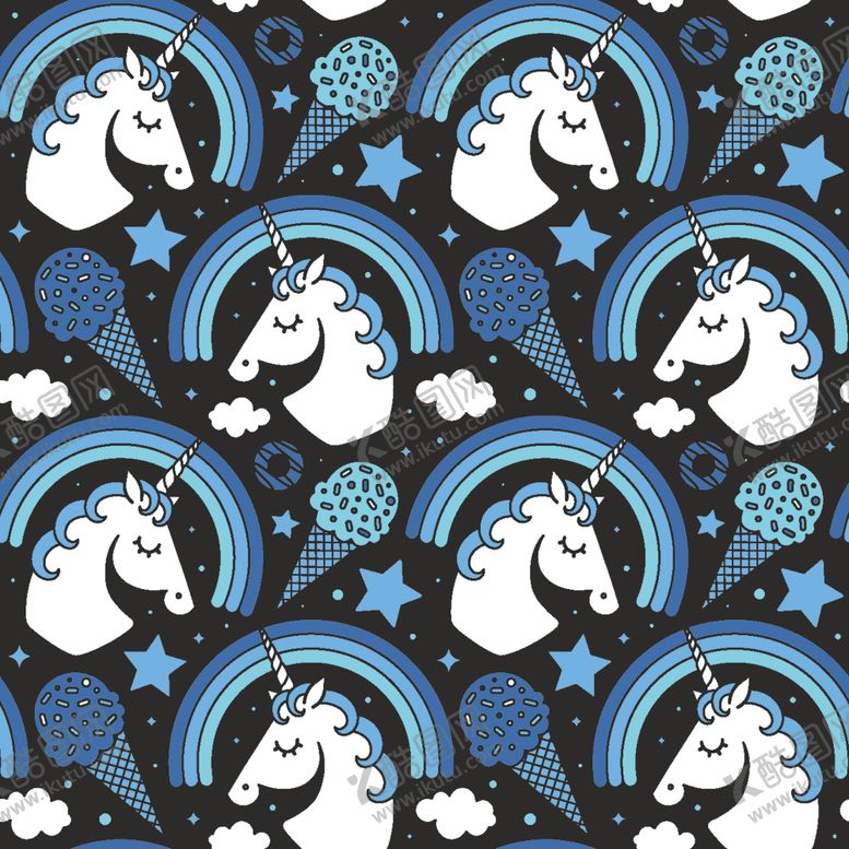 编号：93078109291744159036【酷图网】源文件下载-卡通独角兽