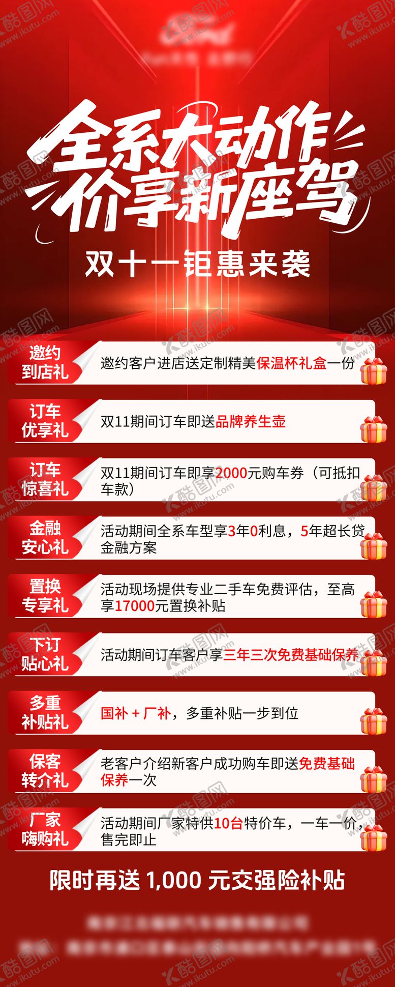 编号：82828512151355465713【酷图网】源文件下载-汽车政策长图海报