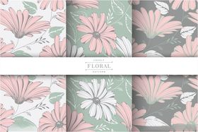 花卉图案布料纹理设计