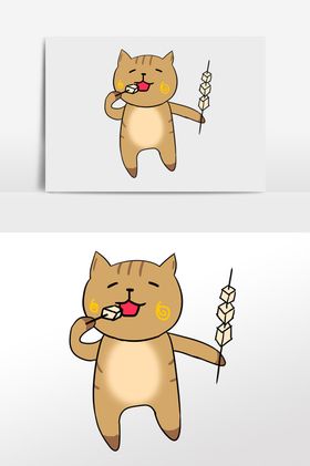 卡通猫猫卡通动物动物素