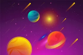 星球背景矮行恒宇宙