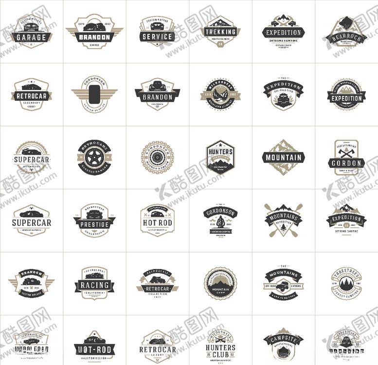 编号：68467610031131547153【酷图网】源文件下载-欧美复古图章