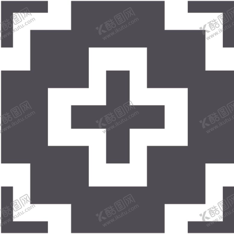 编号：23112210301746547172【酷图网】源文件下载-黑白简约花纹图案设计