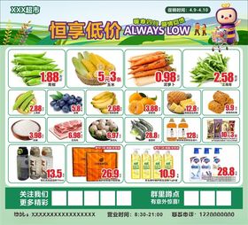 超市特价促销生鲜食品