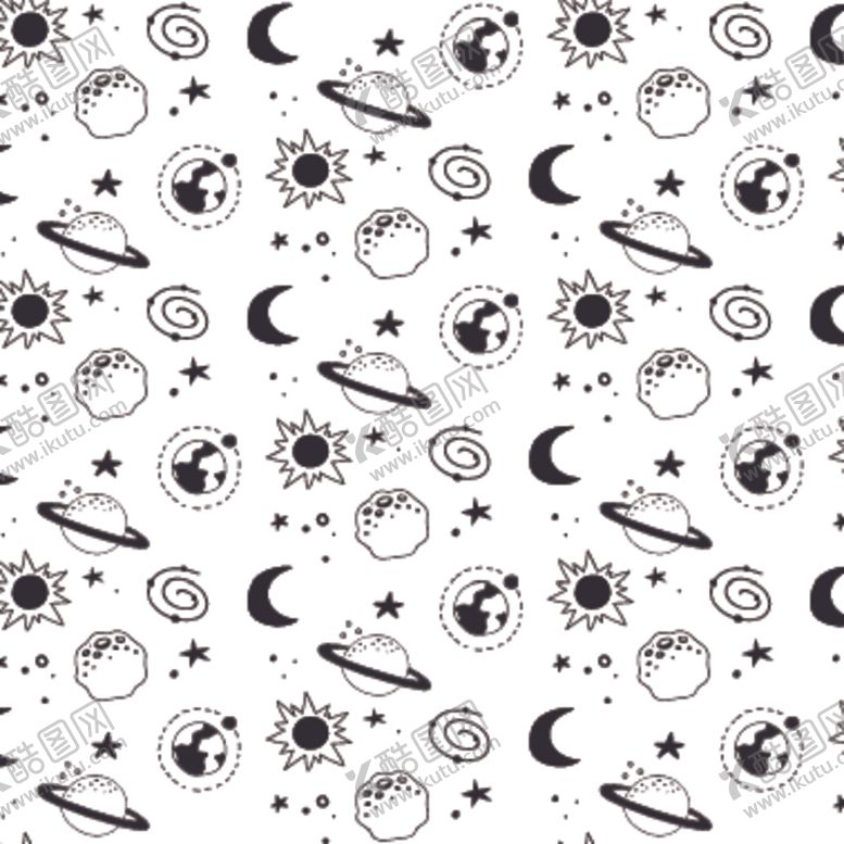 编号：77635010031258401346【酷图网】源文件下载-太空主题背景图案