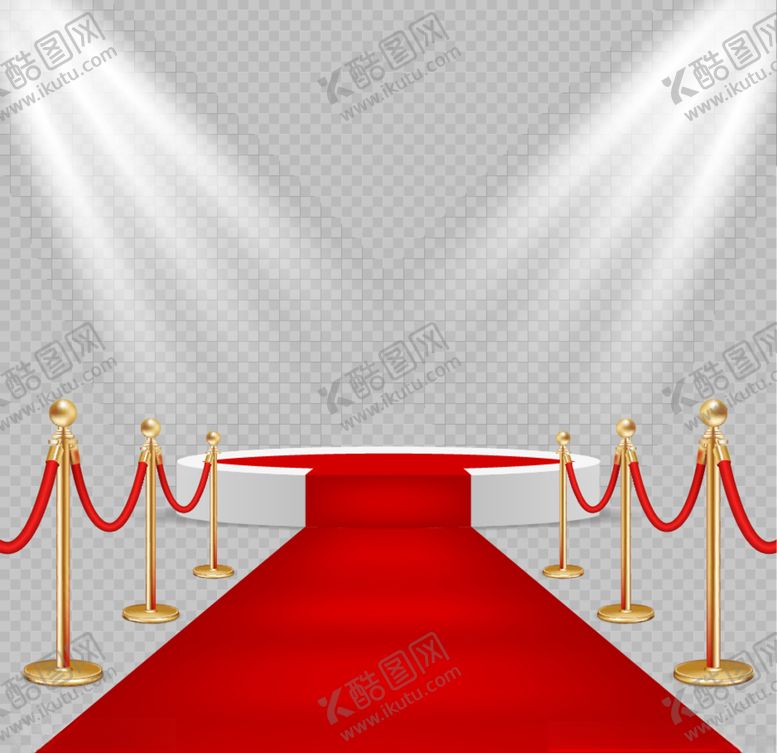 编号：87839409290921128041【酷图网】源文件下载-矢量红毯舞台