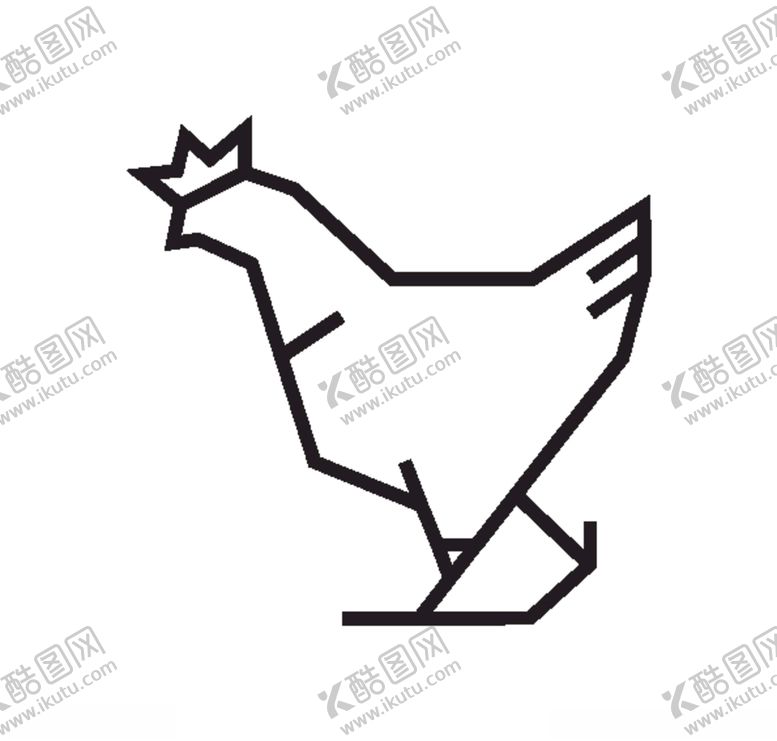 编号：11564609241138431429【酷图网】源文件下载-小鸡简笔画矢量速写素