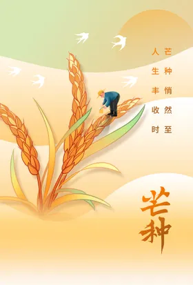 芒种活动节气素材宣传
