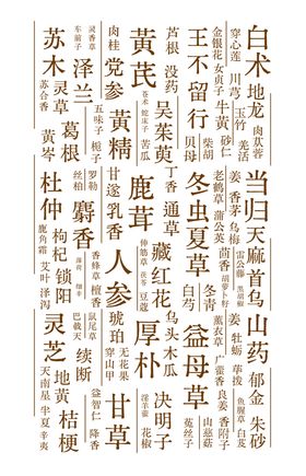 中医药材名字