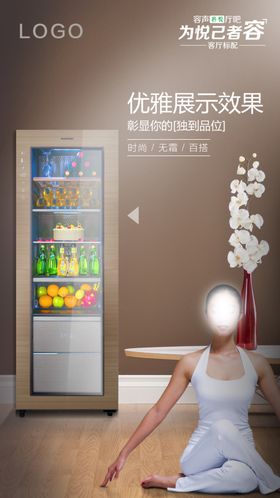 容声厅吧冰吧客厅柜海报
