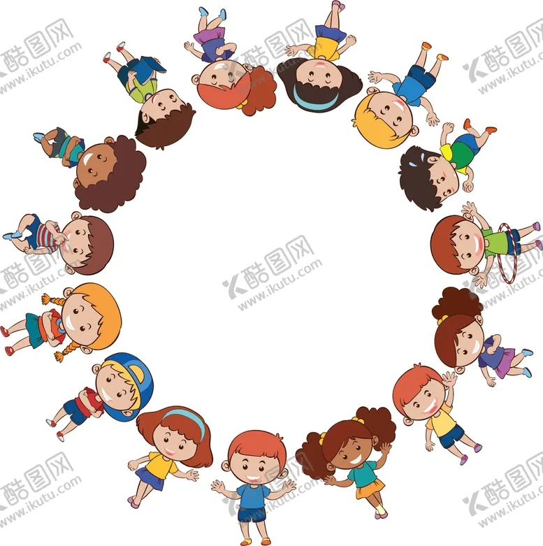 编号：34076809150603454297【酷图网】源文件下载-卡通小孩 