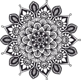曼陀罗花纹