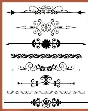 花边边框角花花纹