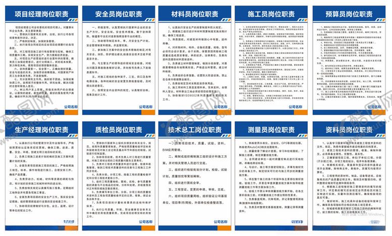 编号：36818902241923304363【酷图网】源文件下载-岗位制度牌