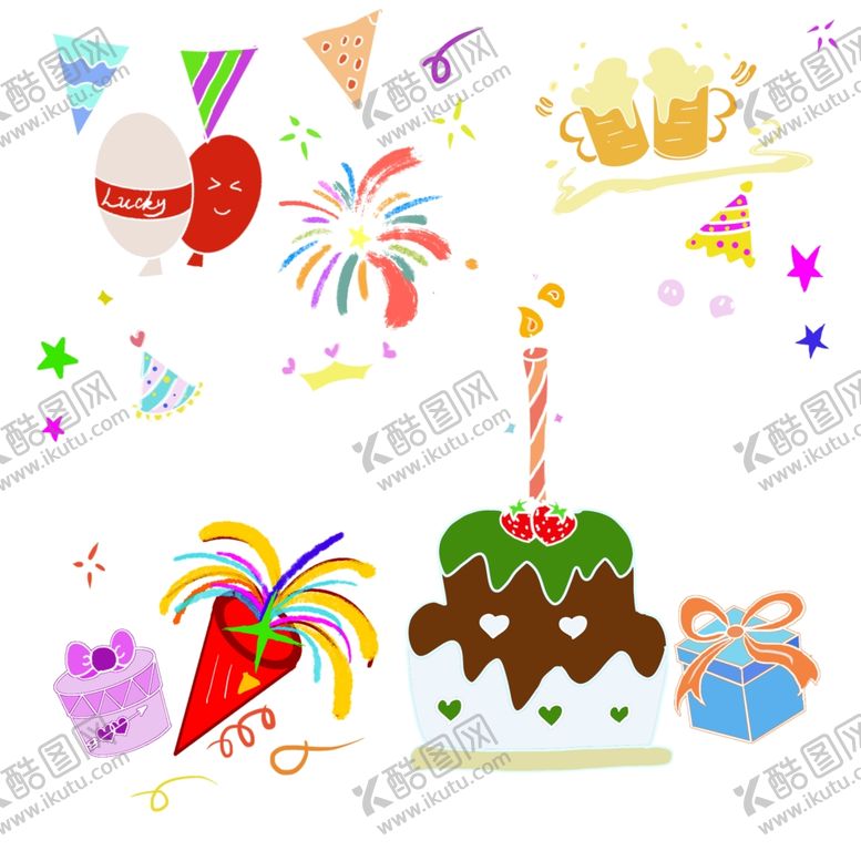 编号：60424701300546221689【酷图网】源文件下载-生日素材
