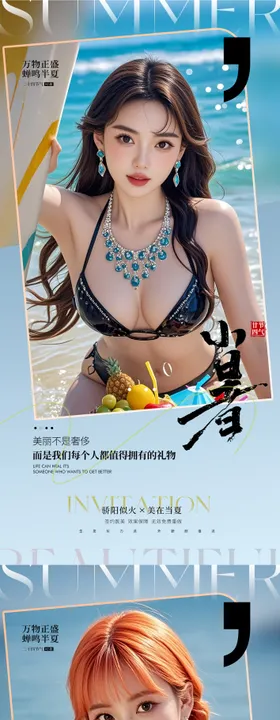 医美小暑海报