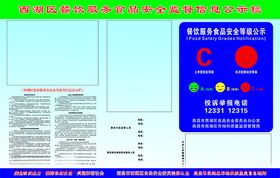 食品安全公示栏