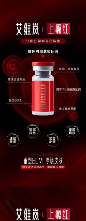 医美艾维岚上瘾红海报