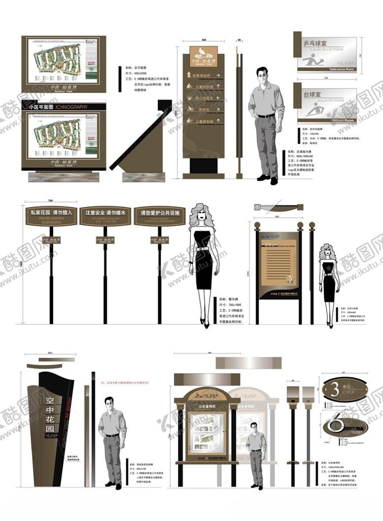 编号：64187404021945115529【酷图网】源文件下载-导视系统指示牌