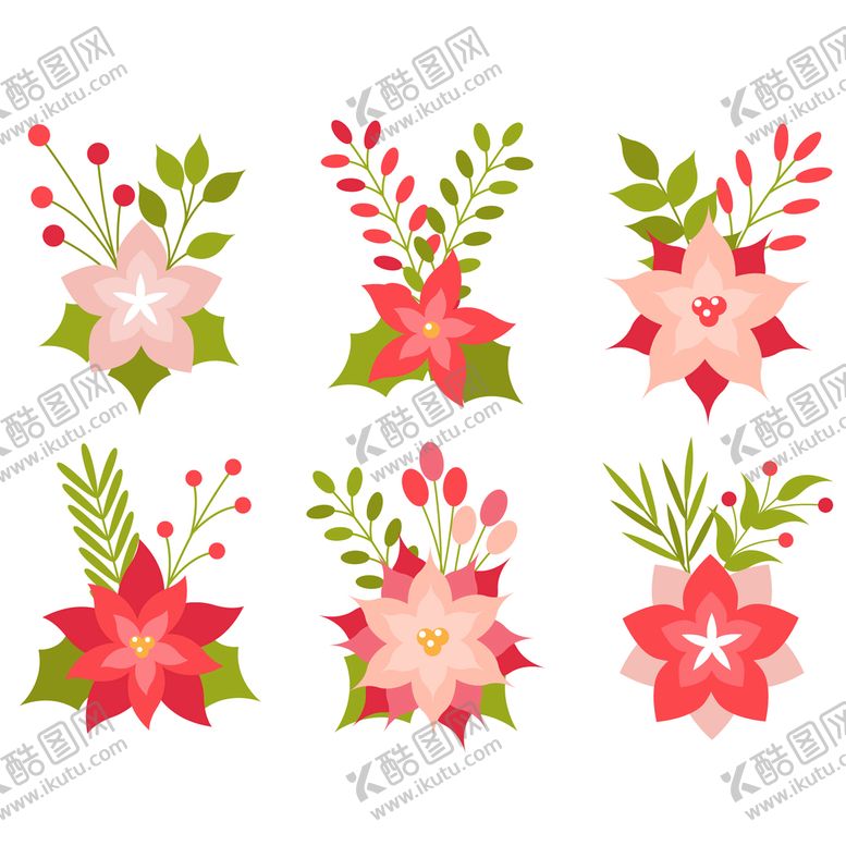 编号：27609511211902259834【酷图网】源文件下载-各种花朵手绘 