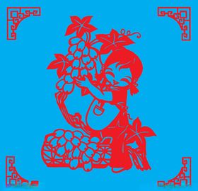 丰收剪纸