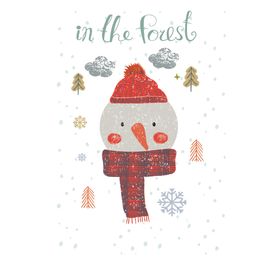 雪人插画卡通可爱