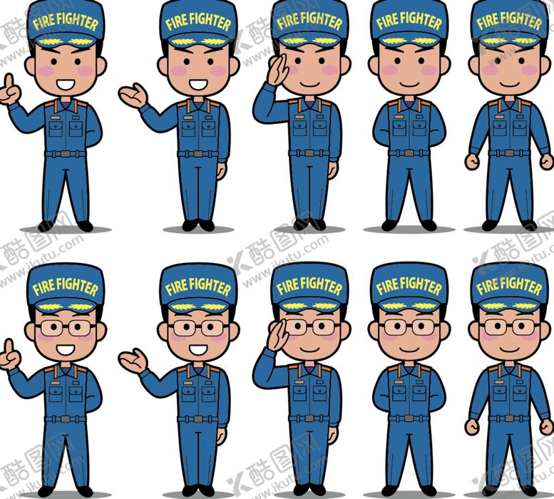 编号：91546810010519079867【酷图网】源文件下载-卡通工人形象